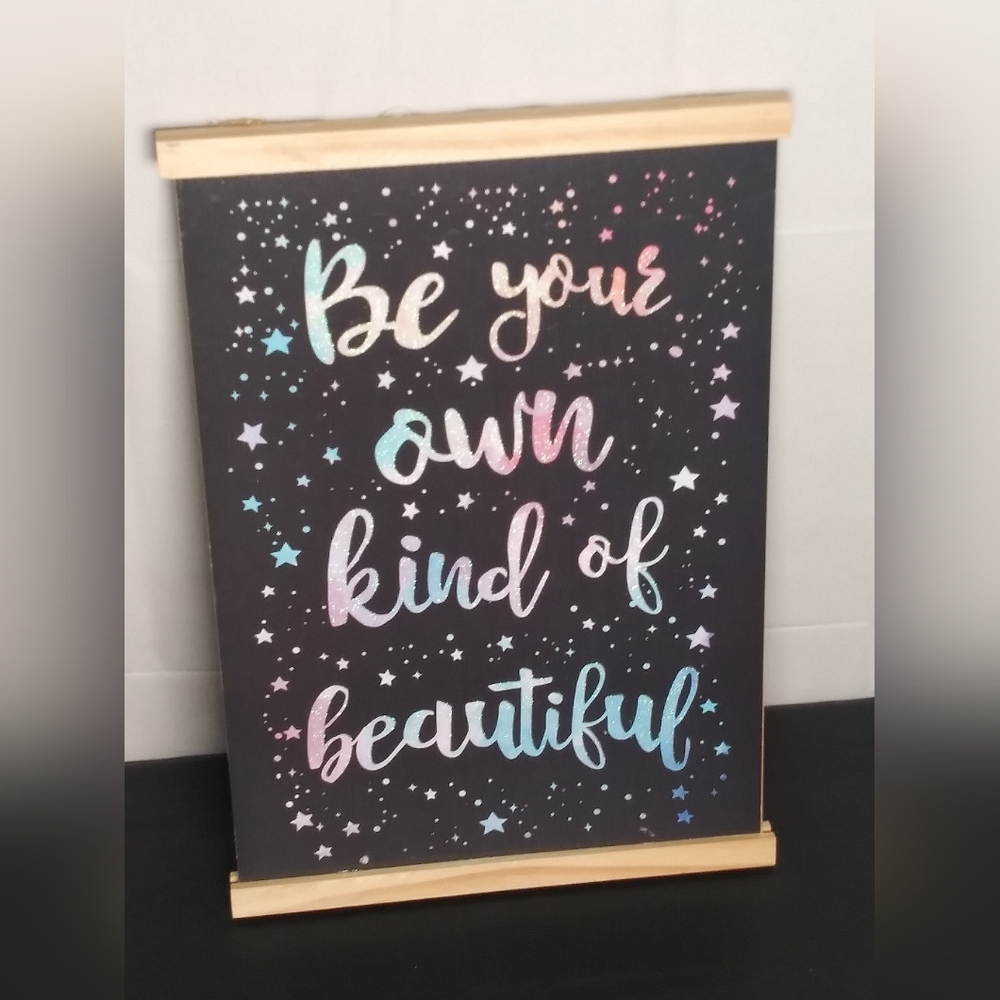 Inspirational Wall Art with Colorful Text